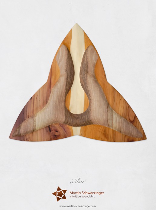 Intuitives Holzkunstwerk - Vilnir